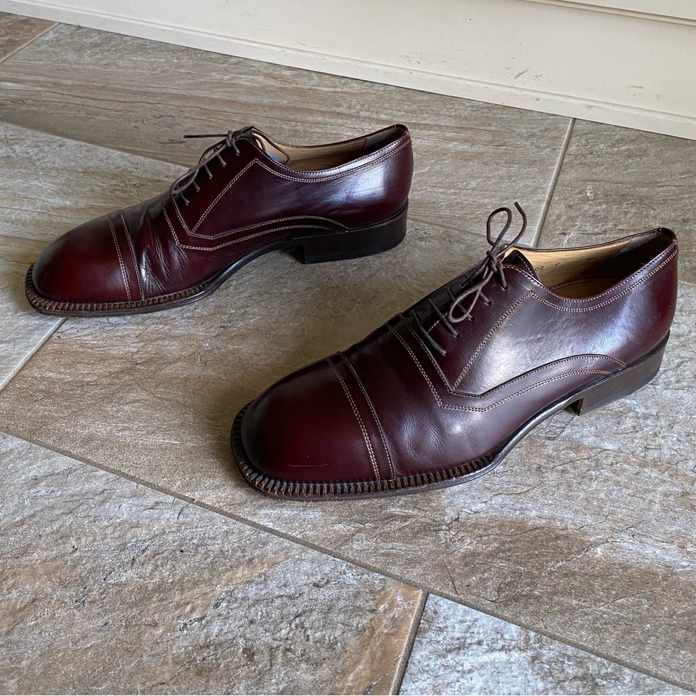 SANTONI Vintage Cap-toe Oxford - Picture 5 of 14
